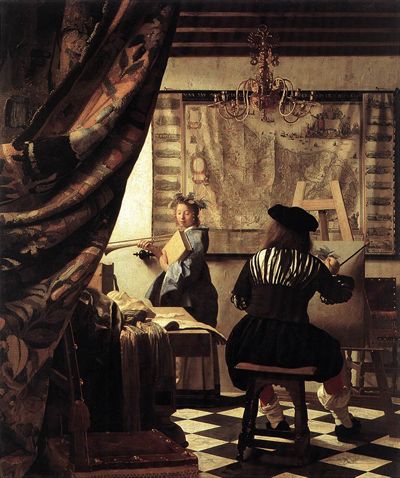 Allegorie de la peinture ou L'atelier du peintre  Jan Vermeer